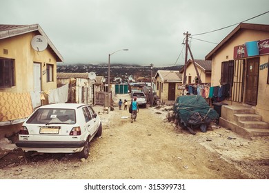 South Africa - January 30 2015: Tour Around The Imizamu Yethu Township Houtbay Near Cape Town