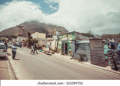 South Africa - January 30 2015: Tour Around The Imizamu Yethu Township Houtbay Near Cape Town