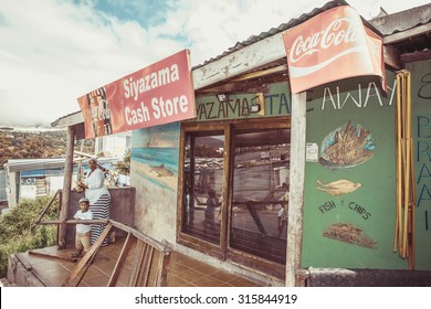 South Africa - January 30 2015: Tour Around The Imizamu Yethu Township Houtbay Near Cape Town