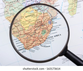 South Africa Under Magnifier