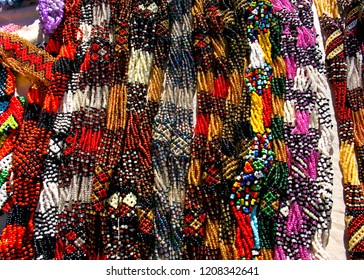 South Africa, Zulu Beads Are Traditionally Worn, Often Used As Symbols Or Love Letters