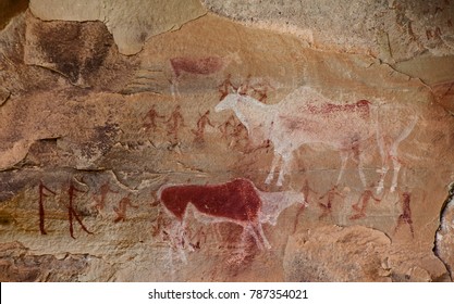South African Bushman Rock Art 10 - Shutterstock ID 787354021