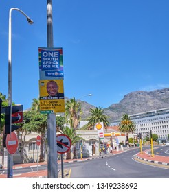 South African Election Poster For The May 2019 Election For The Democratic Alliance And The ANC In Cape Town, South Africa, March 21, 2019