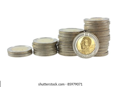 South African Five Rand Coins
