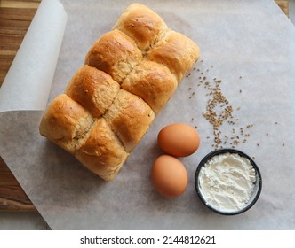 South African Traditional Baked Bread Mosbolletjie Stock Photo South African Traditional Baked Bread Mosbolletjie Stock Photo