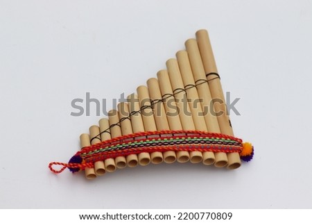 south american pan flute made of reed