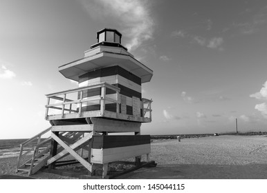 South Beach in Black and White - Powered by Shutterstock