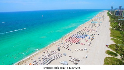 South Beach, Miami Beach. Florida. Atlantic Ocean.