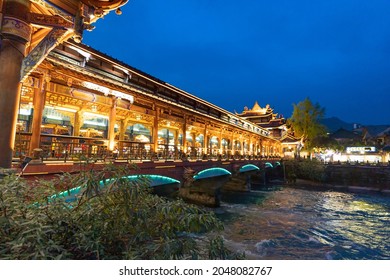 South Bridge in Dujiangyan, Chengdu, China