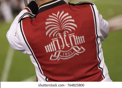 South Carolina Marching Band Member On The Field Of The Clemson Tiger Vs. South Carolina Gamecocks Football Game On November 25th 2017 At The William-Brice Stadium In Columbia, South Carolina -USA 