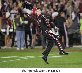 South Carolina Marching Band Member On The Field Of The Clemson Tiger Vs. South Carolina Gamecocks Football Game On November 25th 2017 At The William-Brice Stadium In Columbia, South Carolina -USA 