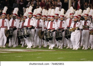 South Carolina Marching Band On The Field Of The Clemson Tiger Vs. South Carolina Gamecocks Football Game On November 25th 2017 At The William-Brice Stadium In Columbia, South Carolina -USA 