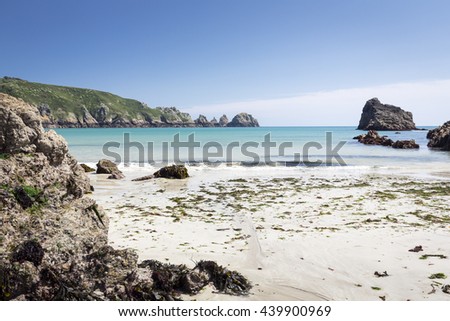 South coast of Guernsey island, UK, Europe
