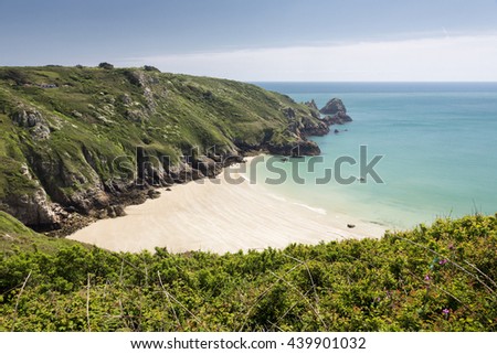 South coast of Guernsey island, UK, Europe