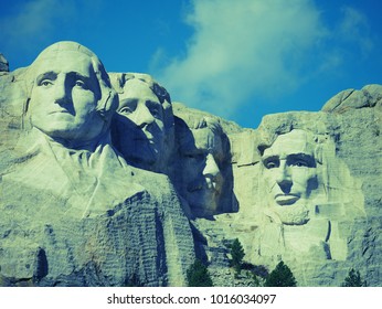 South Dakota Is The Place That U.S Build The Most Famous Presidents On The Rocks On The Top Of Mountain.