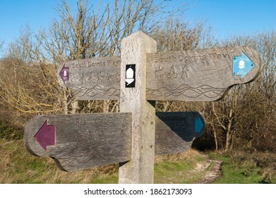 South Down Signpost Countryside Autumn