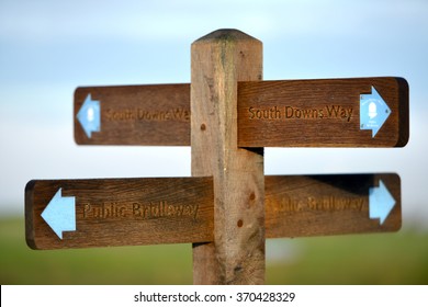 South Downs Way Sign, UK