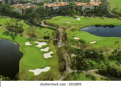 South Florida Luxury Golf Course And Community Aerial View