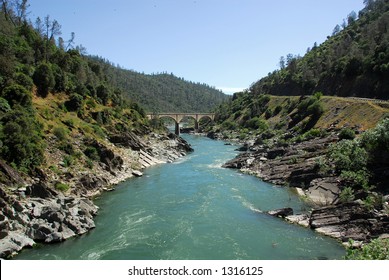 South Fork Of The American River In The Gold Country Near Auburn, California