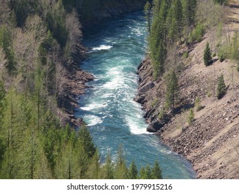 South Fork Flathead River In Montana