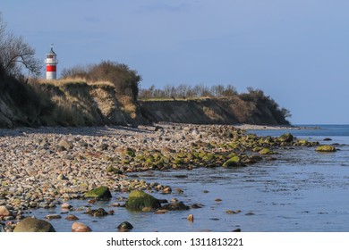 South Funen Archipelago With Light House Called Gammel Pøl Fyr On The Danish Island Als