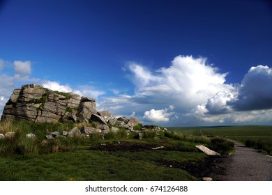 South Hessary Tor Close To Princetown In The Dartmoor, UK