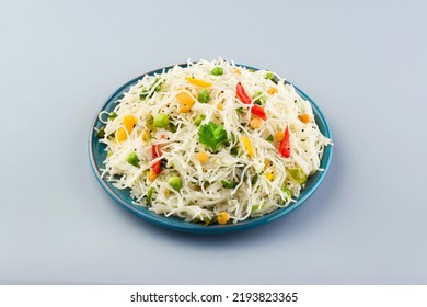 South Indian breakfast dish Shavige bath or Vermicelli or Semiya Upma or Indian rice noodles