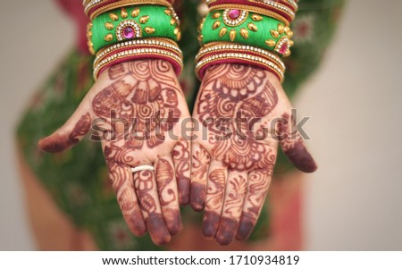 south indian hand mehandi style