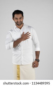 South Indian Men In Mundu