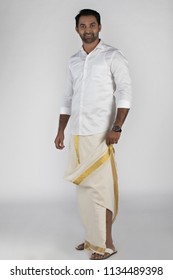 South Indian Men In Mundu