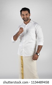 South Indian Men In Mundu