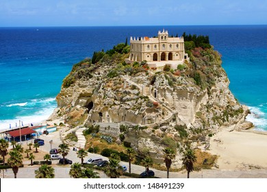The south Italy, area Calabria, church of Tropea city