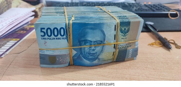 South Jakarta, Indonesia - August 2022
Rupiah Currency As A Legal Instrument In Transactions In The Republic Of Indonesia