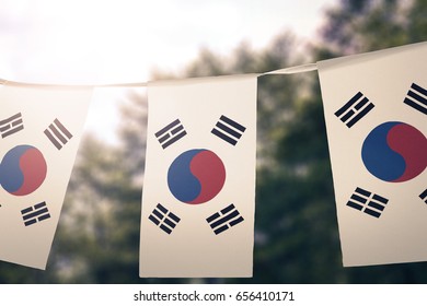 South Korea Flag Pennants