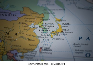世界地図 韓国 の写真素材 画像 写真 Shutterstock