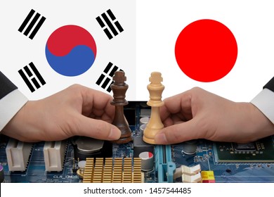 South Korea-Japan Trade Dispute Expressed In A Chess Game