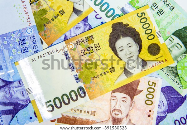 South Korean Won\
Currency.