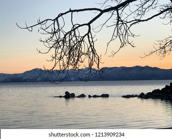 South Lake Tahoe In A Winter Evening