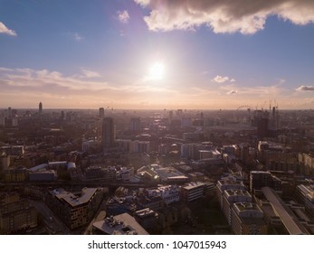 South London Aerial Sunset  Cityscape