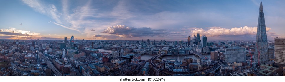 South London Aerial Sunset  Cityscape