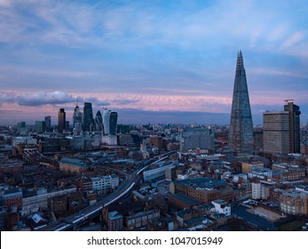 South London Aerial Sunset  Cityscape