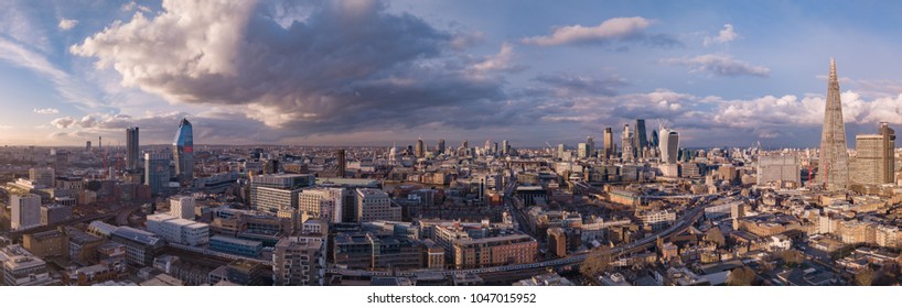 South London Aerial Sunset  Cityscape