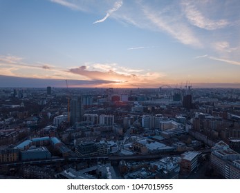 South London Aerial Sunset  Cityscape