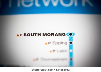 South Morang Station. Melbourne Metro Map.