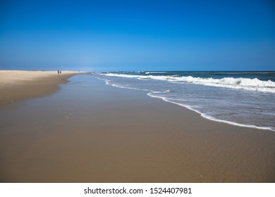 South Ocean Beach At Assateague Island National Seashore On The Delmarva Peninsula In Maryland.