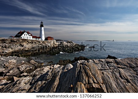 South Portland Maine, Portland head Lighthouse Cape Elizabeth