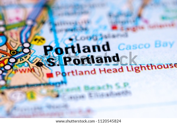 South Portland Maine Usa On Map Stock Photo Edit Now 1120545824