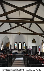 SOUTH SALEM, NY - APR 25: St Pauls Chapel Episcopal In South Salem, New York, As Seen On April 25, 2020.