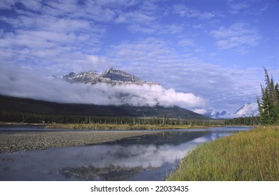 South Saskatchewan River In Banff National Park, Canada