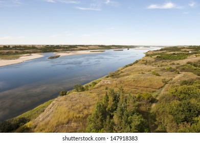 South Saskatchewan River In Outlook, Saskatchewan Canada